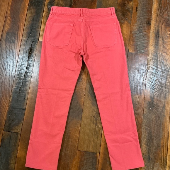 Sid Mashburn Slim Straight 5-Pocket Pants Vermillion Red Canvas 32x30 - Picture 6 of 12